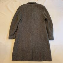 ~80s Aquascutum TWEED CHESTER COAT ENGLAND ヴィンテージ ビンテージ アクアスキュータム ツイードコート チェスターコート 70s 送料無料_画像2