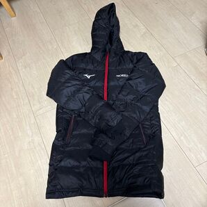 値段交渉◎ ミズノ モレリア ダウンハーフコート 2XLサイズ ブラック