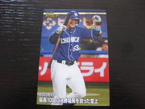 堂上直倫 中日ドラゴンズ 初勝利 トレカ 2020カルビー プロ野球チップス