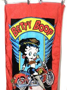 # Vintage 1994 год jay francobe чай b-p большой принт махровое покрывало красный серия BETTY BOOP простыня переделка ткань смешанные товары #