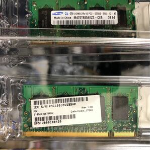 DDR2 ノートPC メモリー　512MB x2