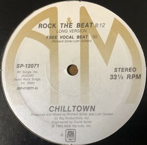 Chilltown - Rock The Beat US盤 12インチ Electro Hip Hop Break Dance 2 Live Crew