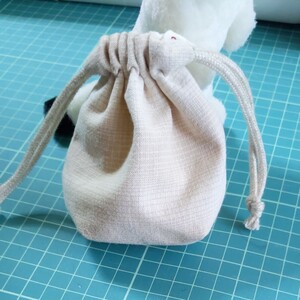 ハンドメイド マチ付き ミニミニ 巾着袋