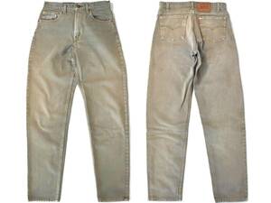 [実寸31/32] 90s Levi's 550 2732 カラー ジーンズ USA製 カーキ リーバイス デニム パンツ 560 505 テーパード ビンテージ vintage 80s