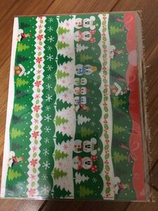 クリスマス クリアファイル ミッキーミニー 東京ディズニーリゾート　【未使用保管品】 ミッキーマウス