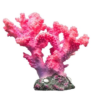 綺麗☆ ピンク 水槽 装飾 アクセサリー インテリア オブジェ サンゴ 魚 珊瑚 熱帯 アクアリウム 人工 海洋 生物 レイアウト 水中 飾