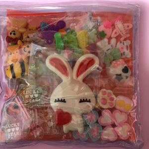 【No.19】おすそ分けキャンディバッグ*BIG**:.。.。.:*大きめうさぎデコパーツセット*:.。.。.:*
