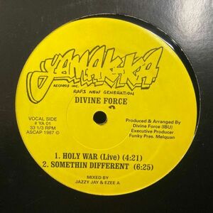 12inchレコード　 DIVINE FORCE / HOLY WAR