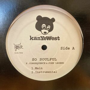 12inchレコード　 KANYE WEST / SO SOULFUL