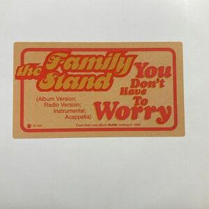 12inchレコード　 THE FAMILY STAND / YOU DON'T HAVE TO WORRY