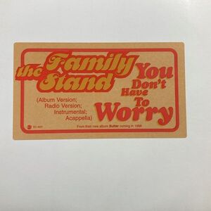 12inchレコード　 THE FAMILY STAND / YOU DON'T HAVE TO WORRY