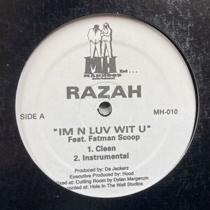 12inchレコード　 RAZAH / IM N LUV WIT U feat. FATMAN SCOOP