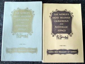 洋書楽譜 Song Dex Treasury of Humorous and Nostalgic Songs ノスタルジックな歌/ジョージグッウィン/George Goodwin/輸入/オーケストラ