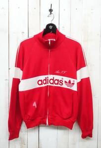 古着卸　ヨーロッパ仕入＊ヴィンテ―ジ古着＊adidas アディダス　70'S＊トレーニングウェア トレフォイルロゴ　青タグ＊フロッキープリント