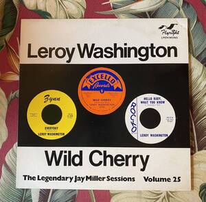 Leroy Washington LP Wild Cherry Louisiana Blues RNB Flyright Rec