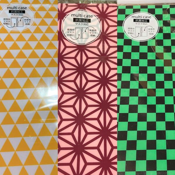 マスクケース 鬼滅の刃 たんじろう柄 ねずこ柄 ぜんいつ柄 和柄 抗菌加工