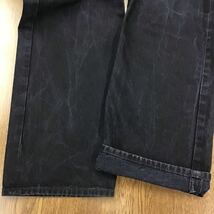 【M044】Levi's 501 定番ストレート 大きいサイズ ビッグサイズ ブラックジーンズ ジーパン デニム ブランド古着 リーバイス501 送料無料_画像6