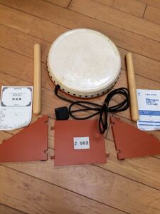 太鼓の達人 タタコン で ドドンガドン 専用コントローラー NPC-107 中古 namco PlayStation 2 PS 2 japanese drum set 