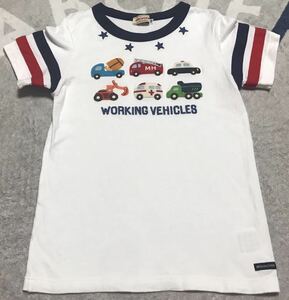 ★ミキハウス★半袖Tシャツ★120★働く車 MIKIHOUSE