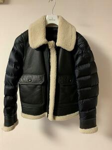  legend . excellent article Moncler LAREDO regular price 72 ten thousand jpy domestic regular ultimate beautiful goods down × leather × mouton strongest jacket coat the best size2