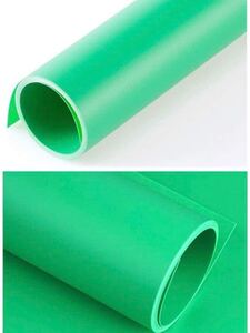 PVC 撮影用バックペーパー・背景布 写真 背景シート 700mm*1400mm グリーン つや消し 背景 (70cm*140cm グリーン つや消し2枚 セット)