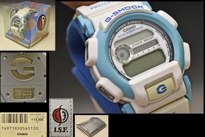 【CASIO カシオ G-SHOCK】ISF コラボバージョン 水色 DW-003IS-2T 世界最大級のプロスノーボーダーの組織 タイアップ 説明書 ケース付きの商品画像