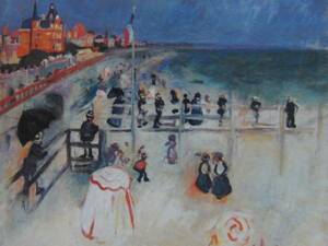 Raoul Dufy、La Plage de Sainte-Adresse、海外版超希少レゾネ、新品額装付、送料込み、wanko