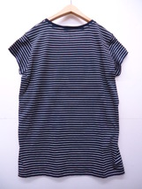 【KCM】asy-105-M★新品【iBLUES/イブルース】レディース　半袖ボーダーTシャツ　ネイビー×ホワイト　サイズM_画像4