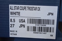 新品未使用 CONVERSE ALL STAR COUPE TRIOSTAR OX クップ トリオスター スター レザー 天然革 ホワイト 白 定価16500円 US8.5 27センチ_画像10