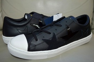 新品未使用 CONVERSE ALL STAR COUPE TRIOSTAR OX クップ トリオスター スター 天然革 レザーブラック 黒 定価16500円 US7.5 26センチ