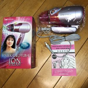 KOIZUMIマイナスイオンヘアドライヤーKHD-1245V 6\PピンクION STREAM