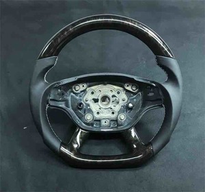  Benz!Steering/[⑦ previous term CL550/W216W221 front / wood combination /Dshe black po pra /GunGrip