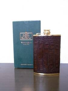  rare! din z& is The way original leather flask8oz unused Britain 