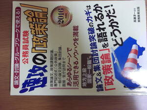 お安く送付★公務員試験★速攻の政策論★論文・集団討論突破のカギ★有効活用下さい★