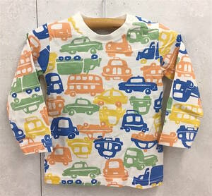 即決★新品タグ付 エルビークラブ LB CLUB ベビー★働く車柄 プリント 長袖Tシャツ★天竺生地★90cm（1-2才目安） ￥1650