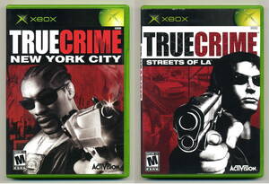 北米版 日本版本体で起動 中古 トゥルークライム 2本セット ロサンゼルス + ニューヨーク ☆ TRUE CRIME ☆ Streets of LA + New York City