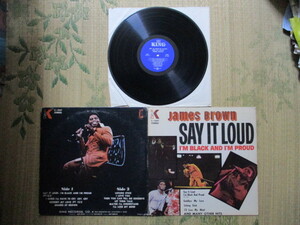 LP James Brown 「SAY IT LOUD - I'M BLACK AND I'M PROUDT」輸入盤 5-1047(KS1047) 美盤 ジャケットに色落ちとシミと天地背にシワ