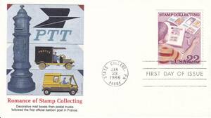 【ＦＤＣ】少年の切手収集（１９８６年）（アメリカ）　t1822