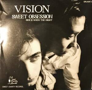 [試聴]和モノ自主盤レアNEWWAVE　VISION // Sweet Obsession / When The Night　GROOVE歌謡[EP]江藏浩一ニューウェーブ ヒップホップ 7