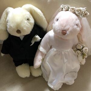 プティルウ　ぬいぐるみ　ロマンスバニー　結婚式　ウエディング　うさぎ　ドレス　タキシード