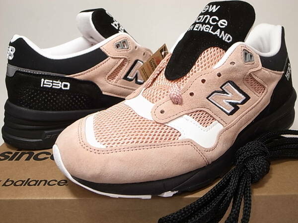 【送料無料 即決】NEW BALANCE UK製 M1530SVS 26cm US8 新品 M1500 30周年記念 直営限定 PINKコーラル ピンクxブラック 黒 MADE IN ENGLAND