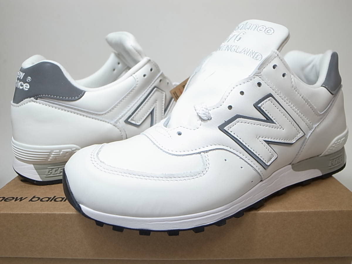 NEW BALANCE UK製 M576WWL 29 5cm US11 5新品オールレザー白ホワイト