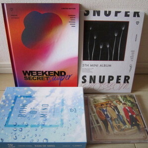 K-POP♪ SNUPER（スヌーパー）CD4点まとめて！シングル　ミニアルバム　DVD　フォトブック　ステッカー有り／送料無料！