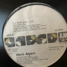 HERB ALPERT 3o'clock jump プロモ　再発盤　レコード　バイナル　JAZZ_画像2