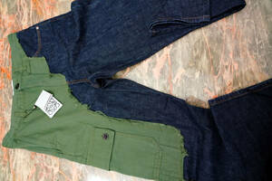  new goods * Loewe LOEWE Pre-AW18 collection Contrast cargo Denim jeans (48) trousers * good-looking pants ....!