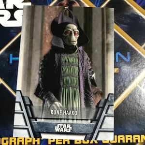 2020 topps スターウォーズ holocron rune haako