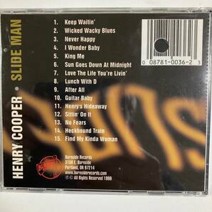 【ブルース】ヘンリー・クーパー(HENRY COOPER)「スライド・マン（SLIDE MAN）」（レア）中古CD、USオリジナル初盤、BL-121の画像2