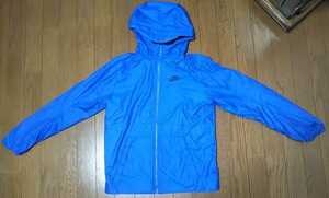 NIKE* Nike * jumper * coat * blue * light blue * Junior *160cm*L*150cm~160cm* soccer * futsal * black * protection against cold 