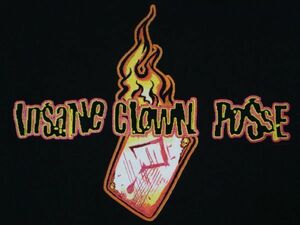 00s Insane Clown Posse 2001年 ビンテージ スウェット パーカー L 黒 ICP インセイン・クラウン・ポッシー/プロレス ecw wwe wcw Tシャツ