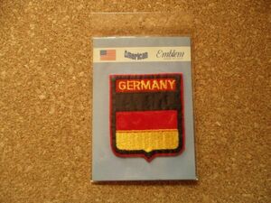 80s ドイツ『GERMANY』MADE IN USA アメリカン ビンテージ刺繍ワッペン/パッチ国旗エンブレム旅行スーベニア観光アップリケ